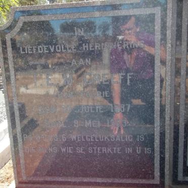 GREEFF Johannes Willem Hendrik 1887-1963 &amp; I.E.M. FOURIE 1887-1963