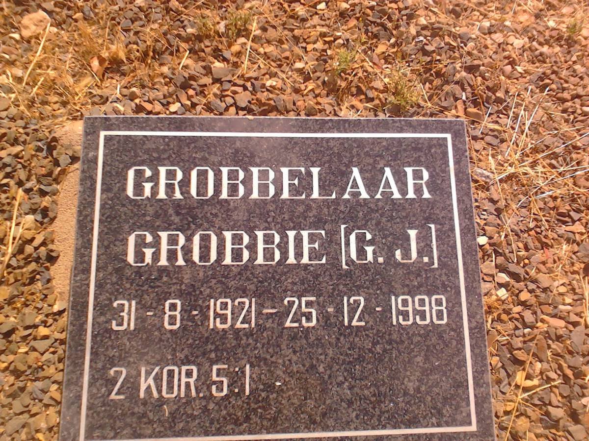 GROBBELAAR G.J. 1921-1998
