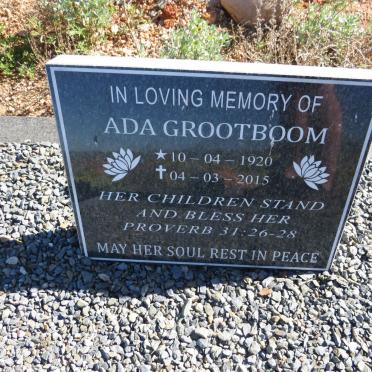 GROOTBOOM Ada 1920-2015