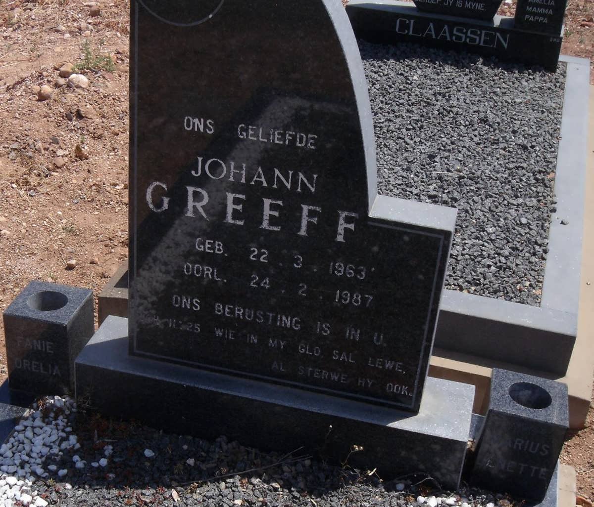 GREEFF Johann 1963-1987