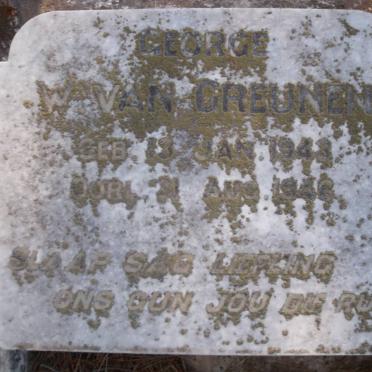 GREUNEN George W., van 1943 - 1946