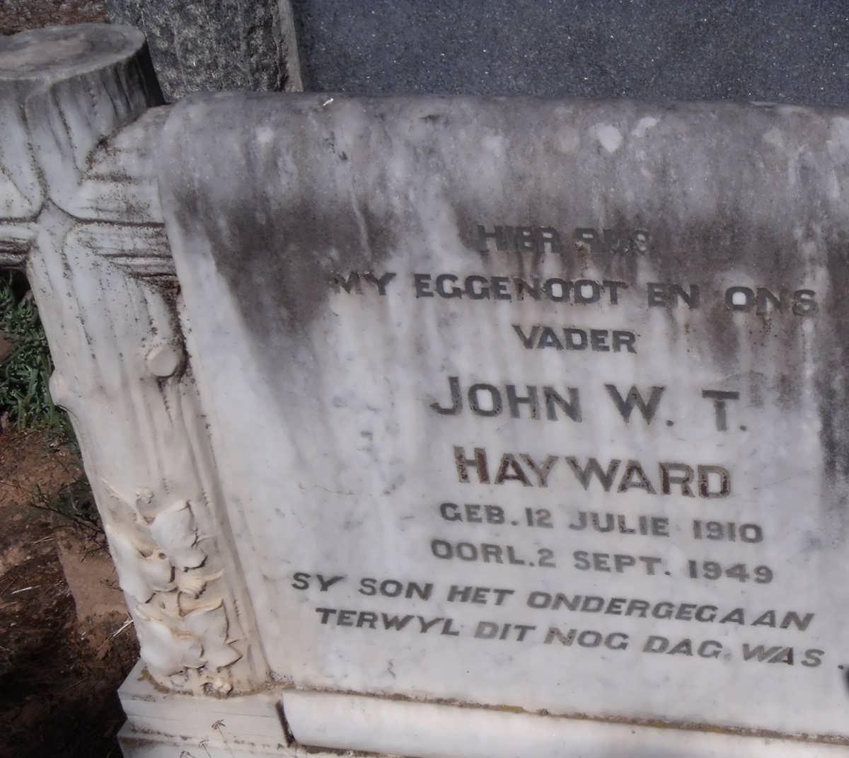 HAYWARD John W.T. 1910-1949