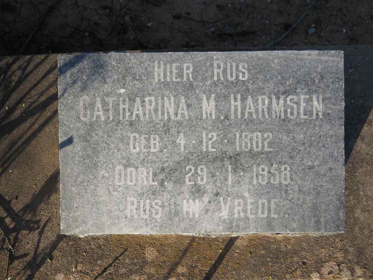 HARMSEN Catharina M. 1882-1958