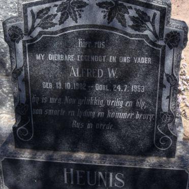 HEUNIS Alfred W. 1902-1953