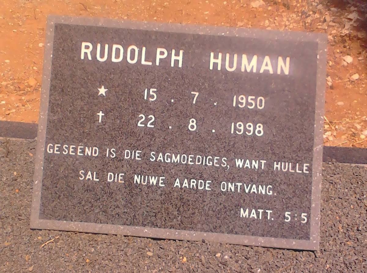 HUMAN Rudolph 1950-1998