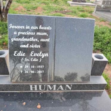 HUMAN Edie Evelyn 1937-2017