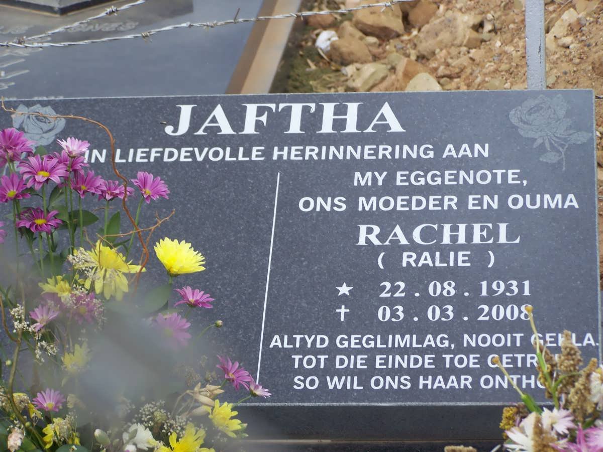 JAFTHA Rachel 1931-2008
