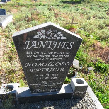 JANTJIES Nomhlobo Patricia 1969-2006