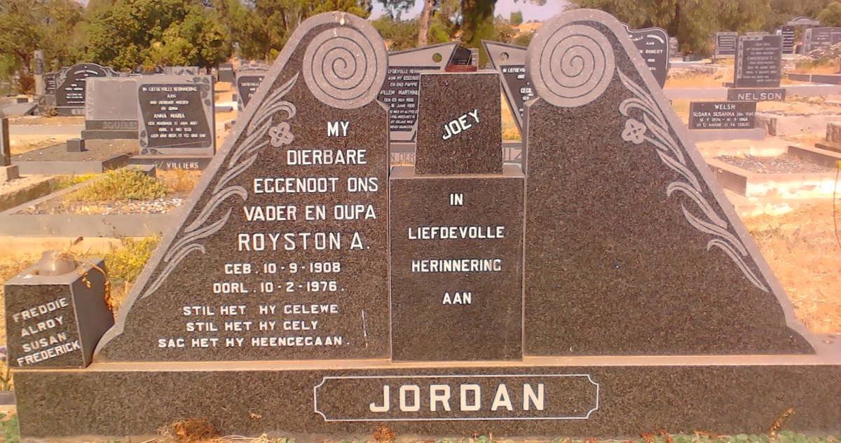 JORDAN Royston A. 1908-1976