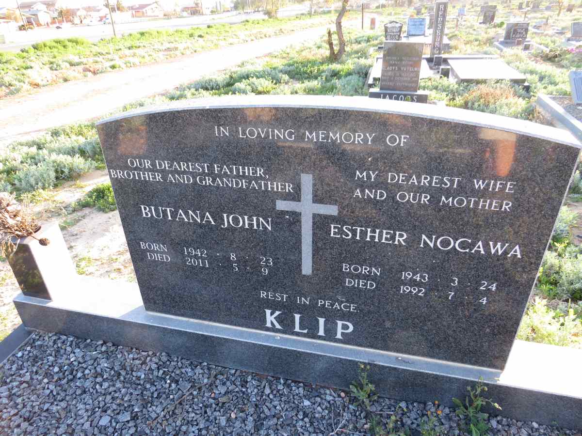 KLIP Butana John 1942-2011 & Esther Nocawa 1943-1992