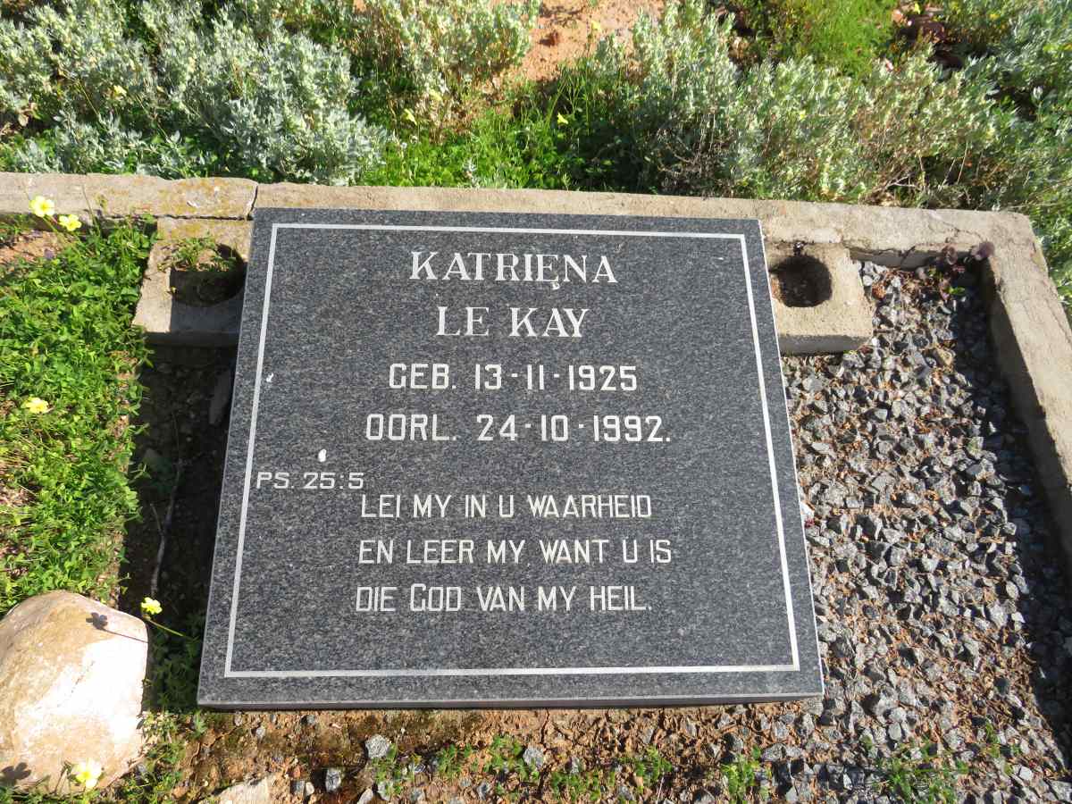 KAY Katriena, le 1925-1992