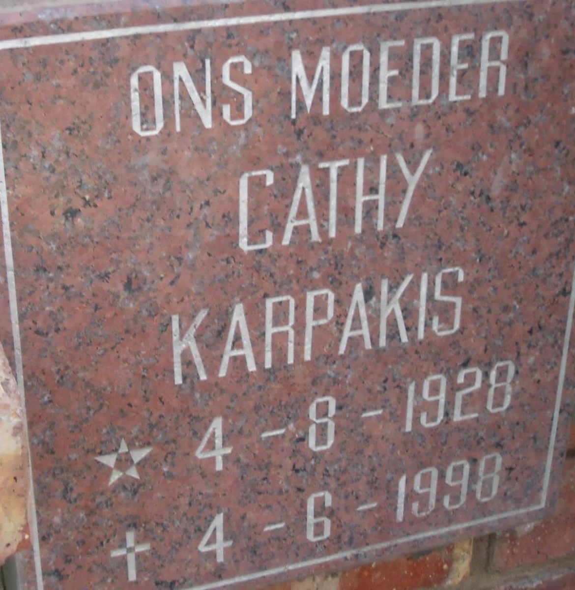KARPAKIS Cathy 1928-1998