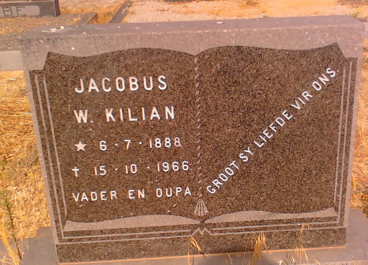 KILIAN Jacobus W.1888-1966