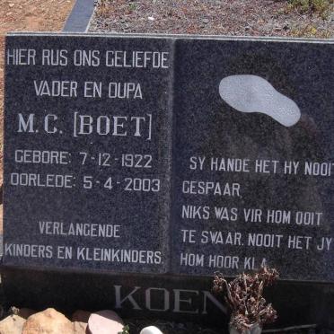 KOEN M.C. 1922-2003