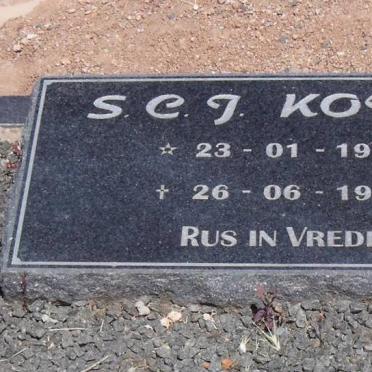 KOTZE S.C.J. 1915-1997