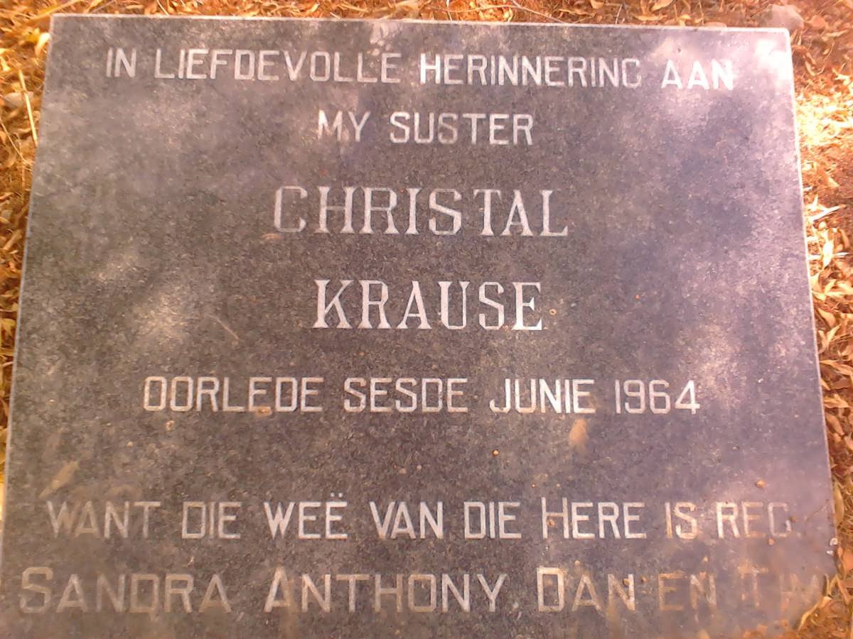 KRAUSE Christal -1964