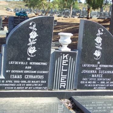 KELLER Esaias Gerhardus 1900-1969 &amp; Johanna Susanna MAREE, formerly KELLER nee SERFONTEIN 1911-2002