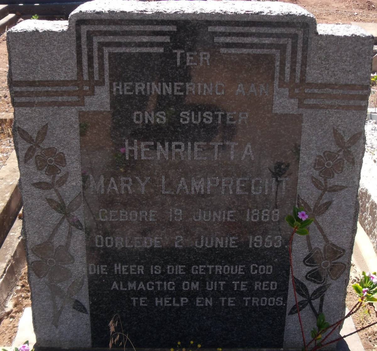 LAMPRECHT Henrietta Mary 1888-1953