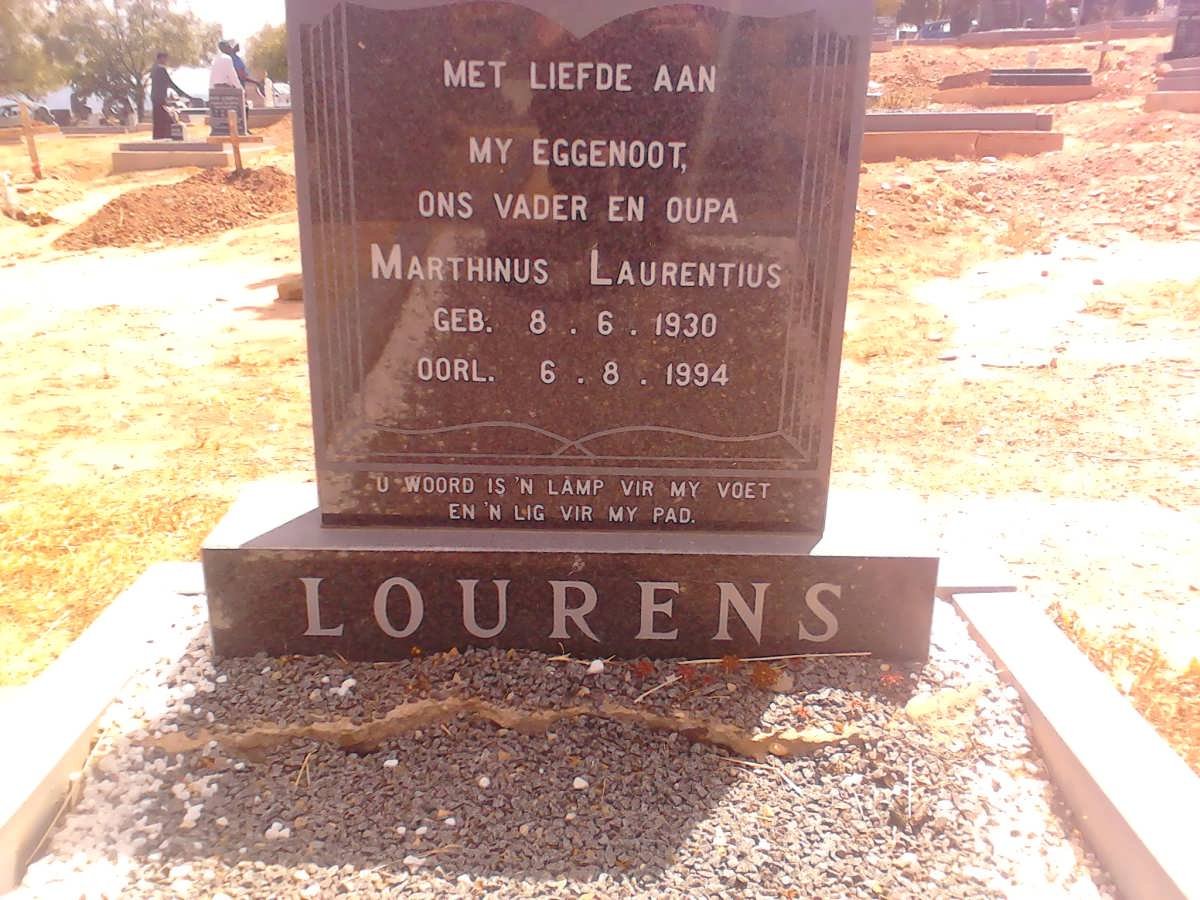 LOURENS Marthinus Laurentius 1930-1994