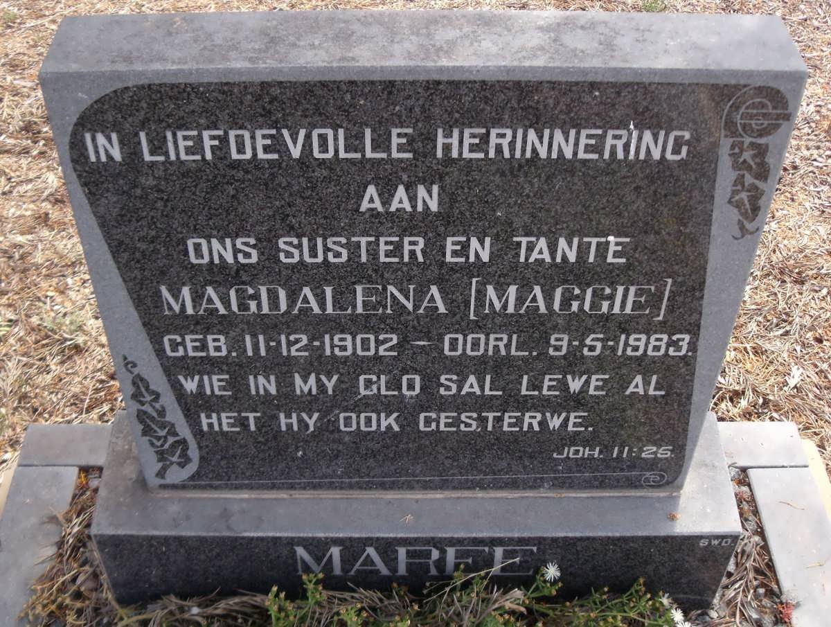 MAREE Magdalena 1902-1983