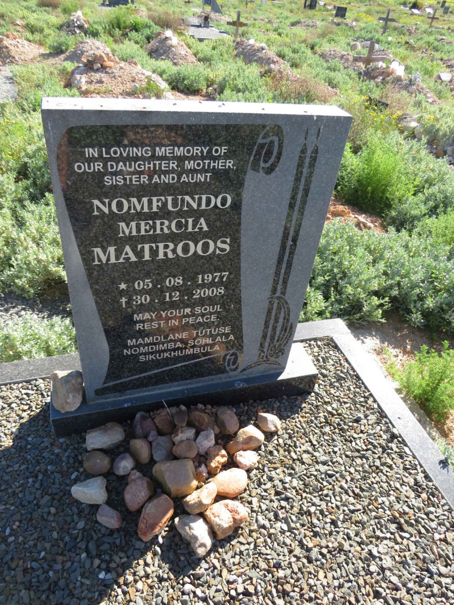 MATROOS Nomfundo Mercia 1977-2008