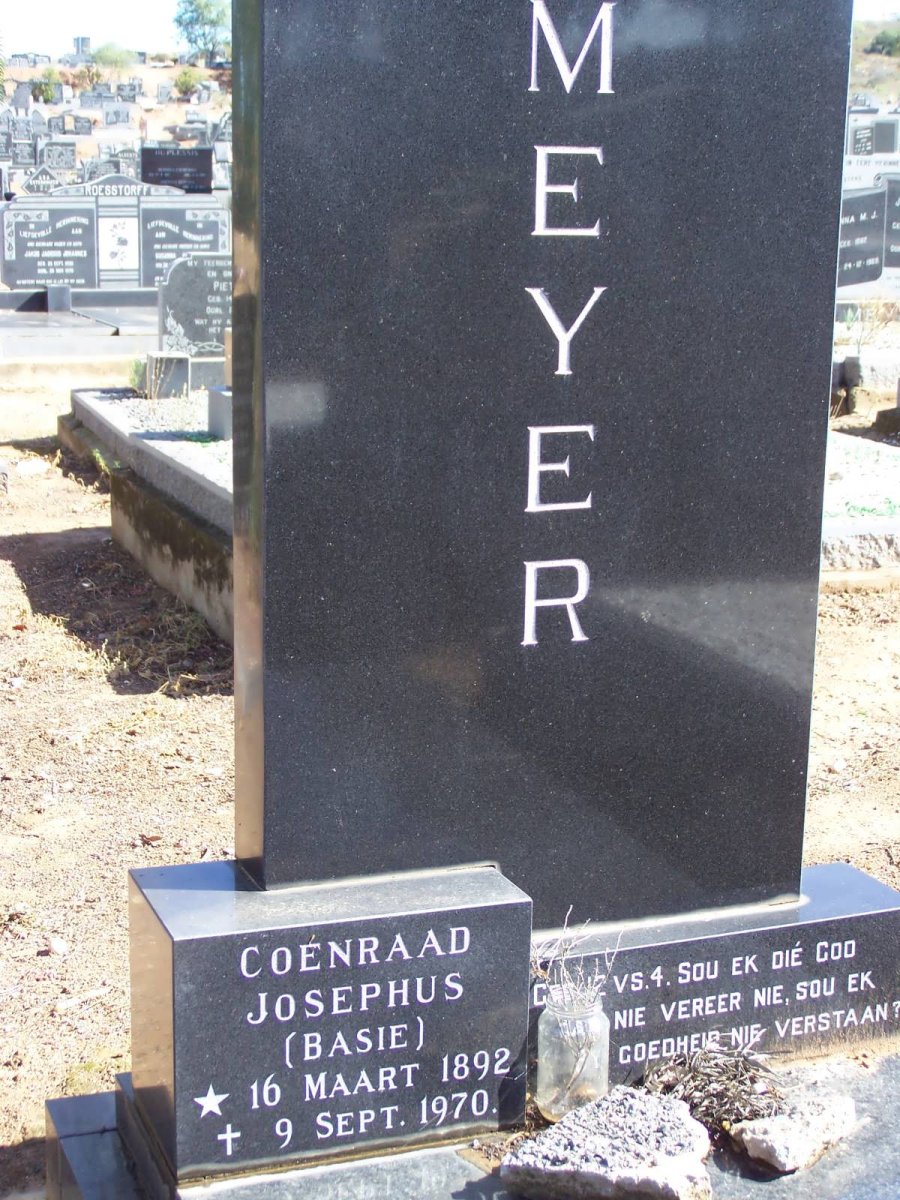 MEYER Coenraad Josephus 1892-1970