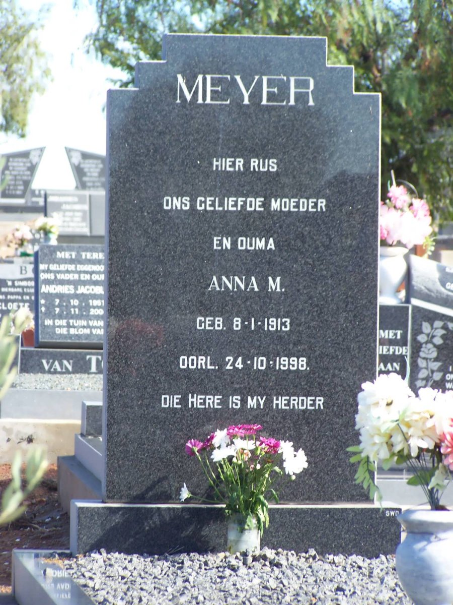 MEYER Anna M. 1913-1998