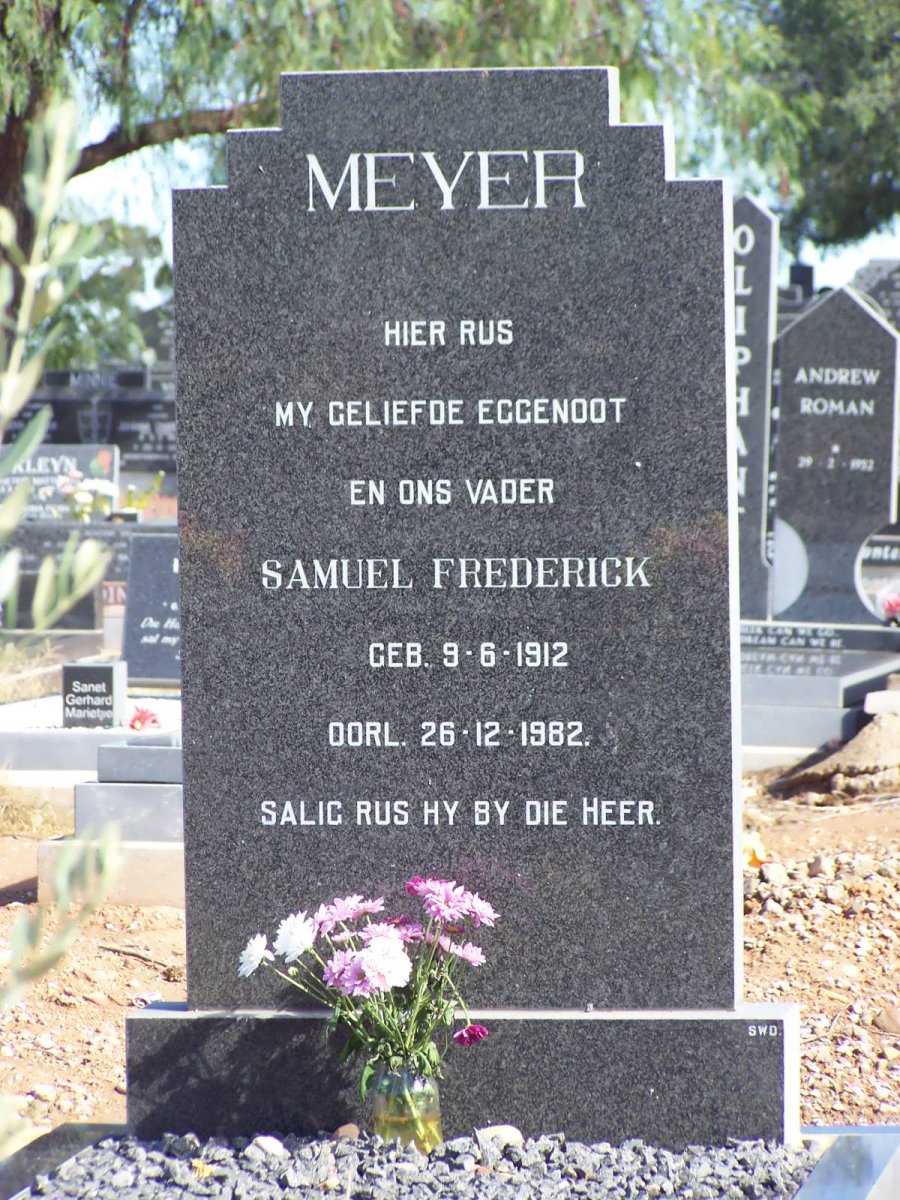 MEYER Samuel Frederick 1912-1982