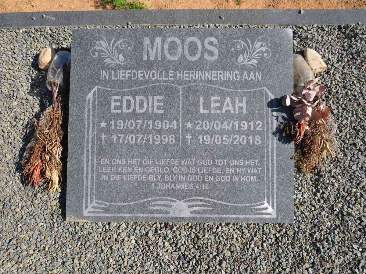 MOOS Eddie 1904-1998 & Leah 1912-2018