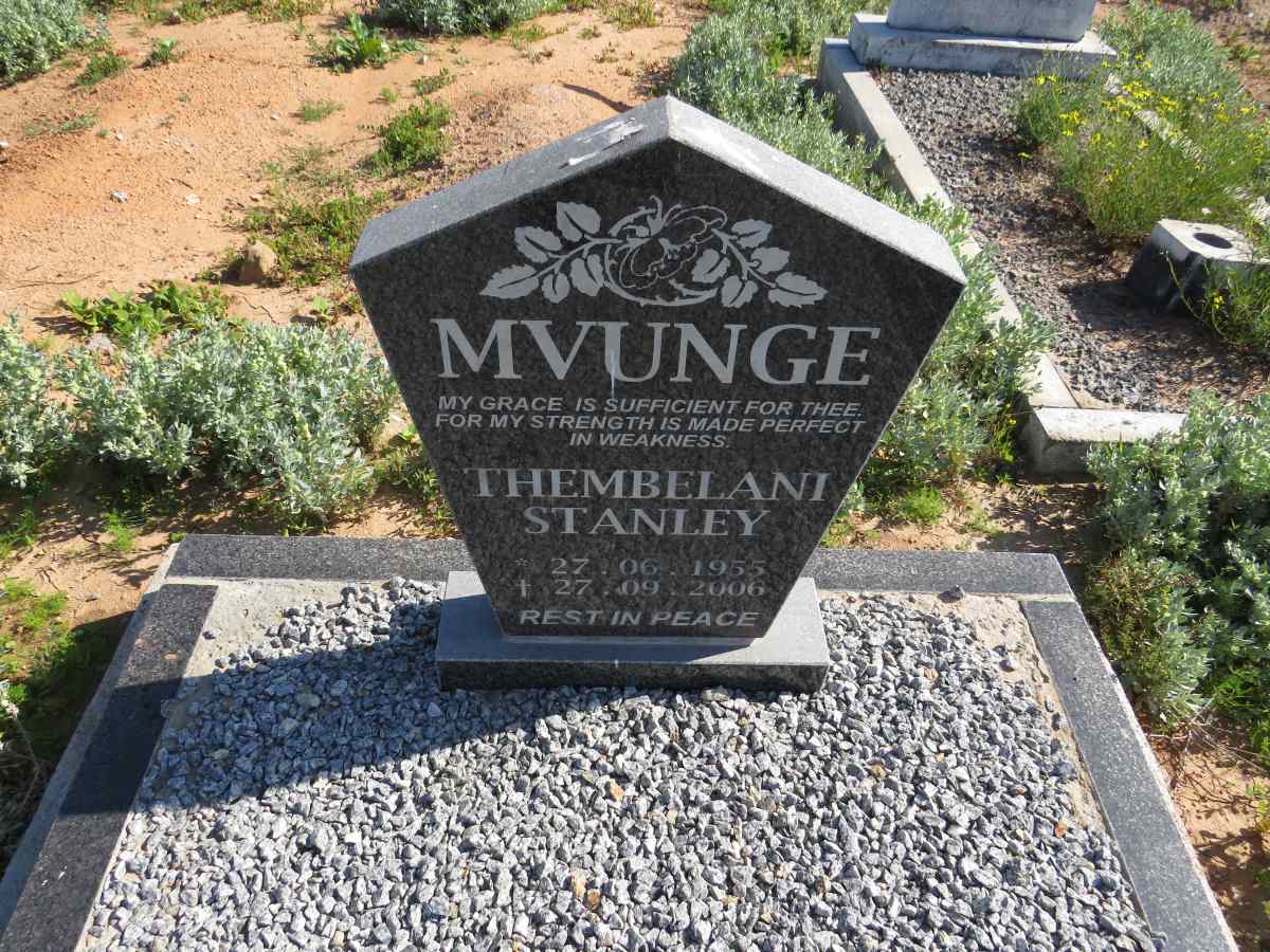 MVUNGE Thembelani Stanley 1955-2006