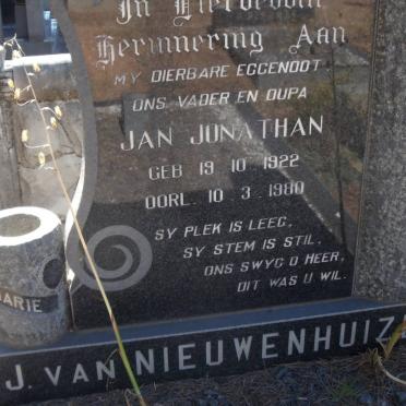 NIEUWENHUIZEN Jan Jonathan, van 1922-1980