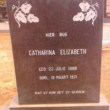 NORTIER Catharina Elizabeth 1888-1971