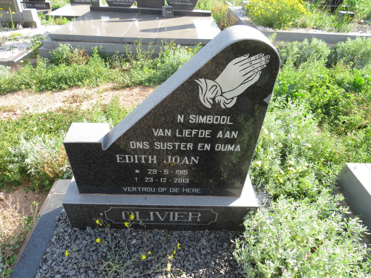 OLIVIER Edith Joan 1915-2013