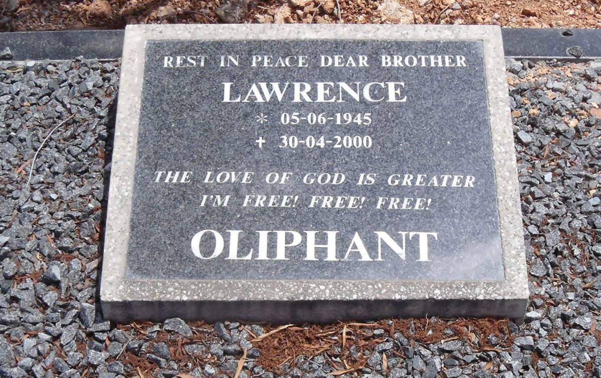 OLIPHANT Lawrence  1945-2000