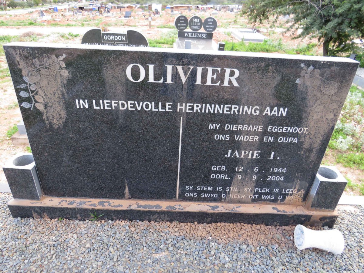 OLIVIER Japie I. 1944-2004