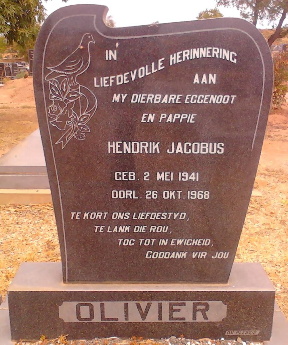 OLIVIER Hendrik Jacobus 1941-1968
