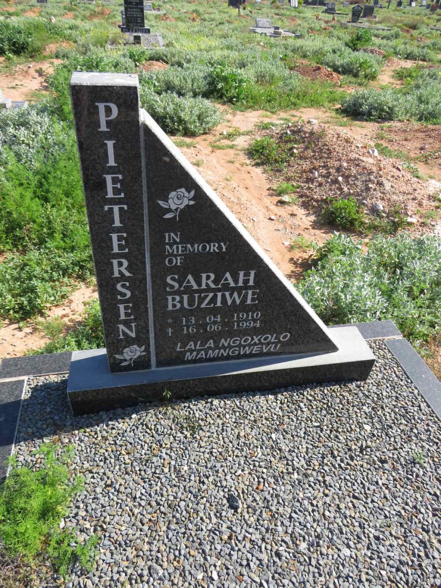 PIETERSEN Sarah Buziwe 1910-1994
