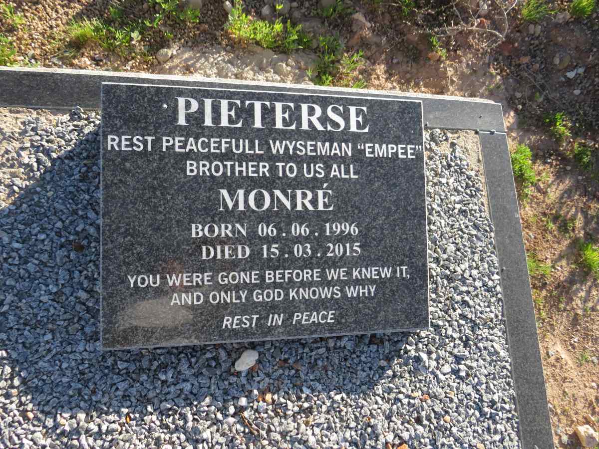 PIETERSE Morne 1996-2015