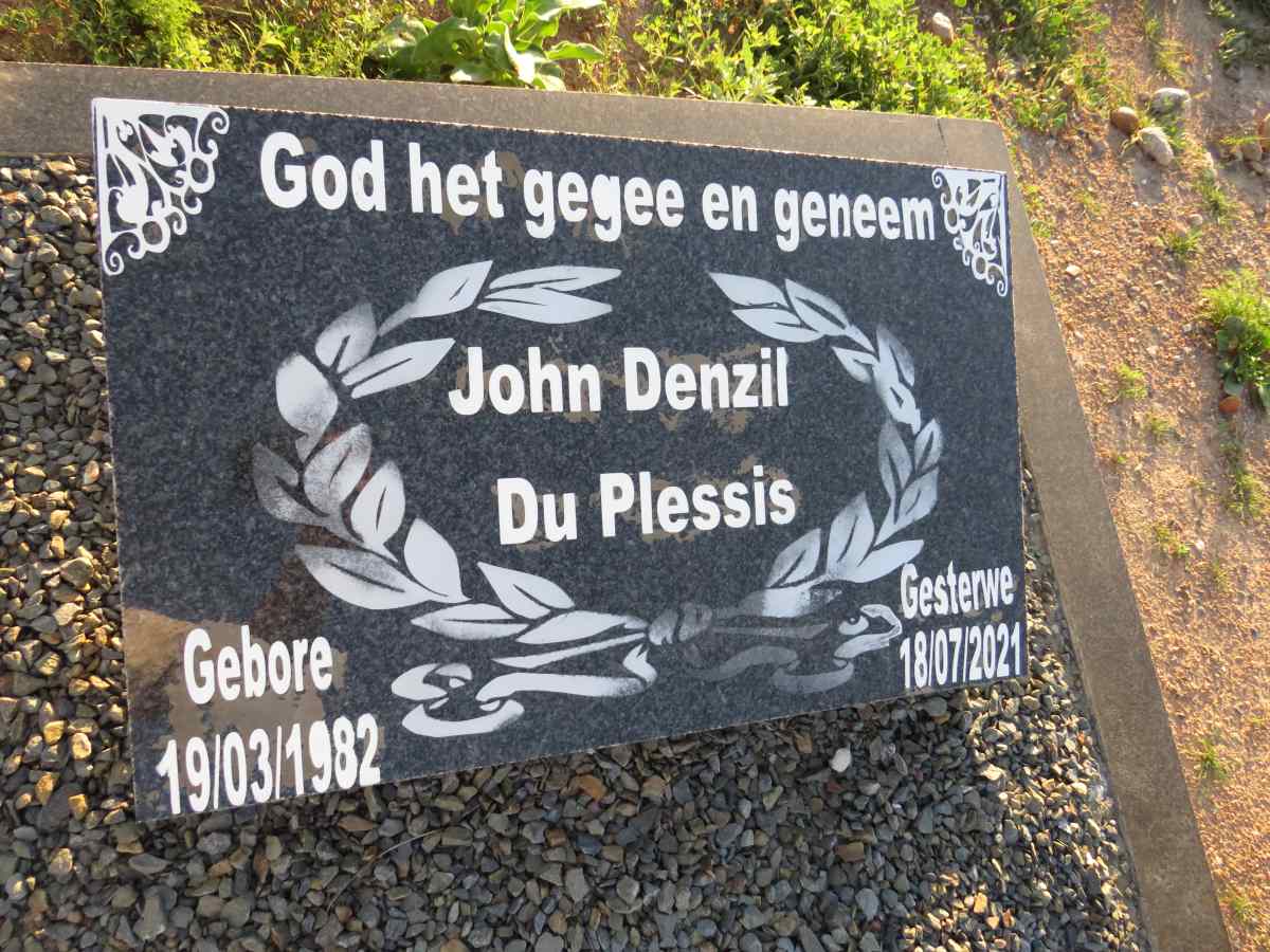 PLESSIS John Denzil, du 1982-2021