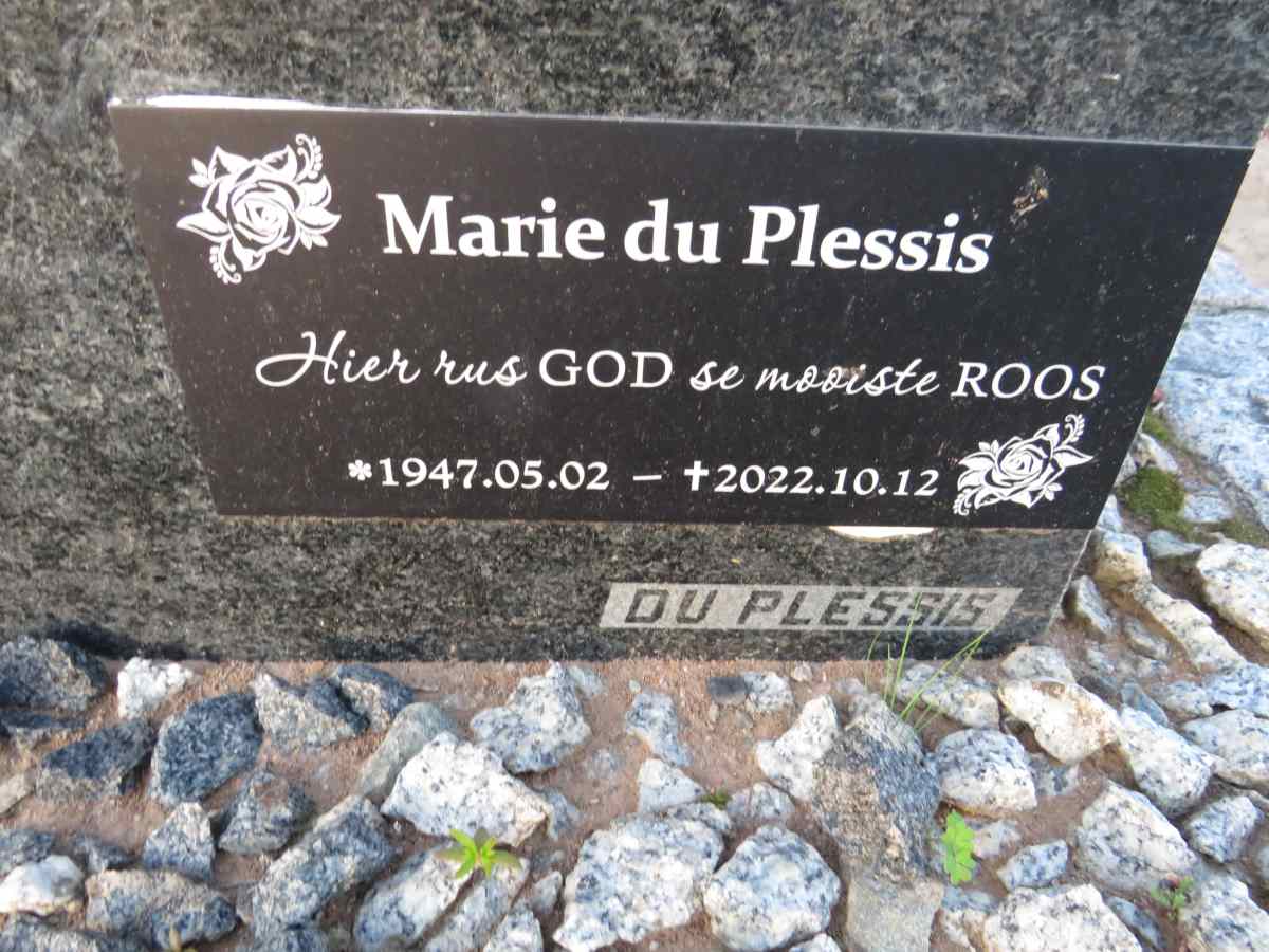PLESSIS Marie, du 1947-2022