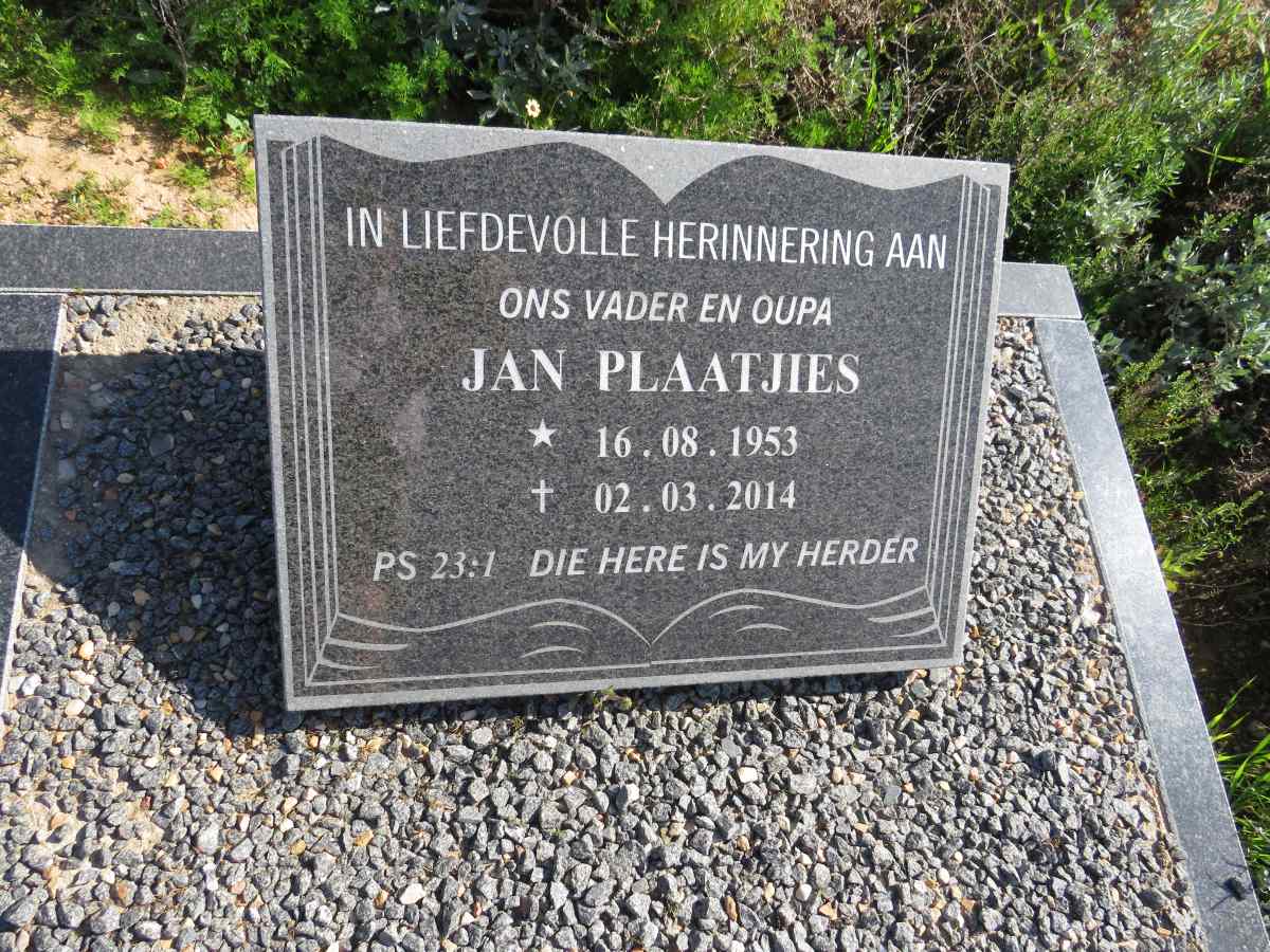 PLAATJIES Jan 1953-2014