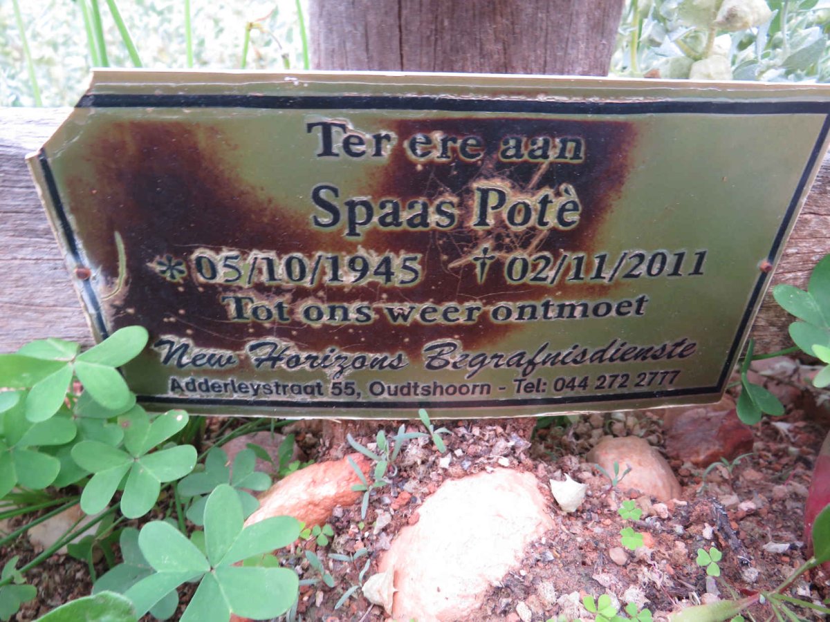 POTE Spaas 1945-2011