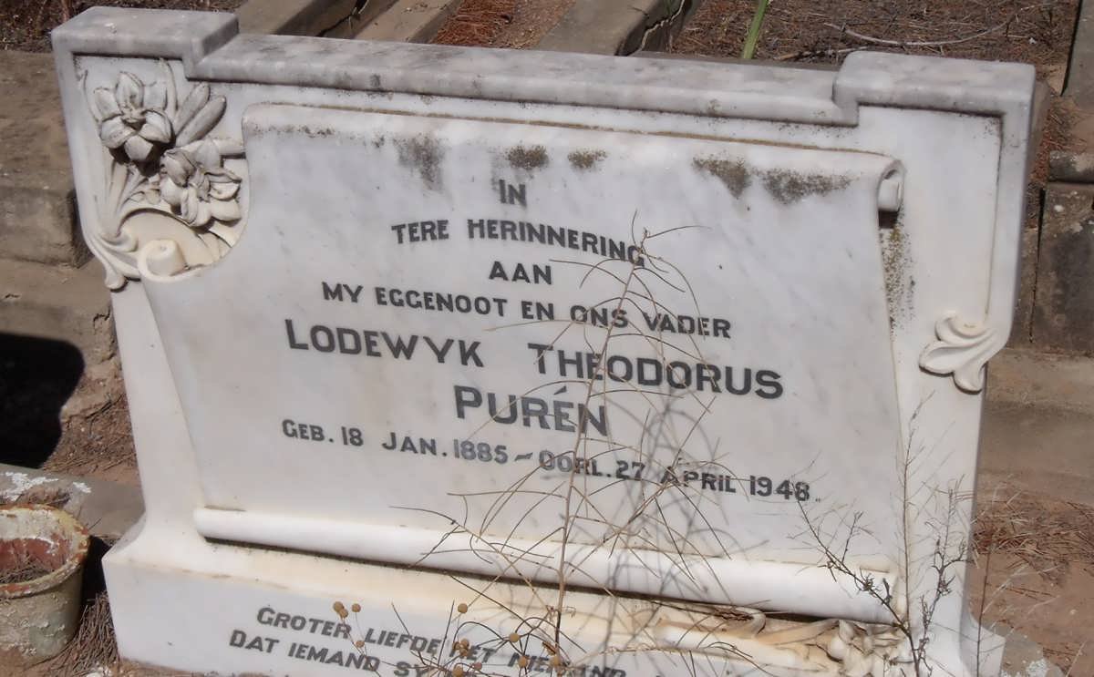 PURÉN Lodewyk Theodorus 1885-1948