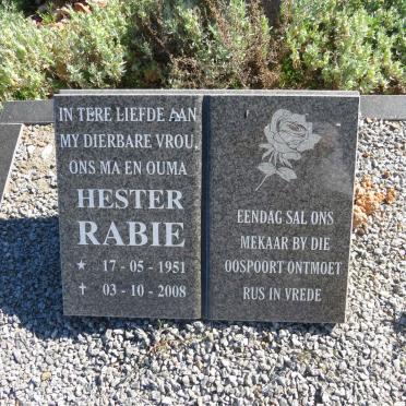 RABIE Hester 1951-2008