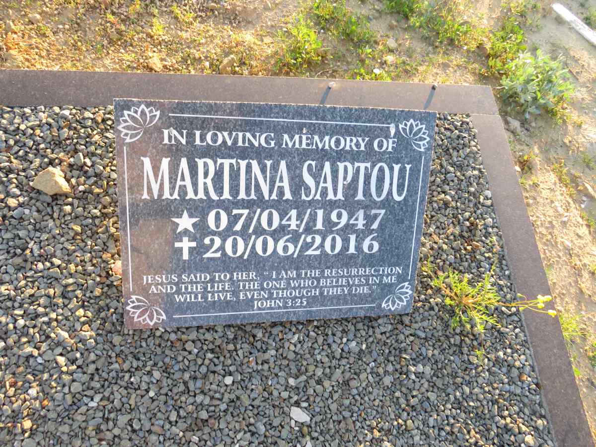 SAPTOU Martina 1947-2016