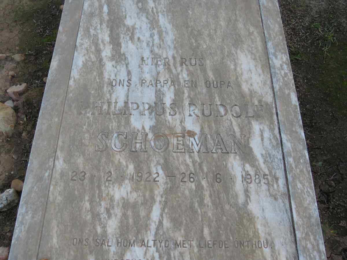 SCHOEMAN Philippus Rudolf 1922-1985
