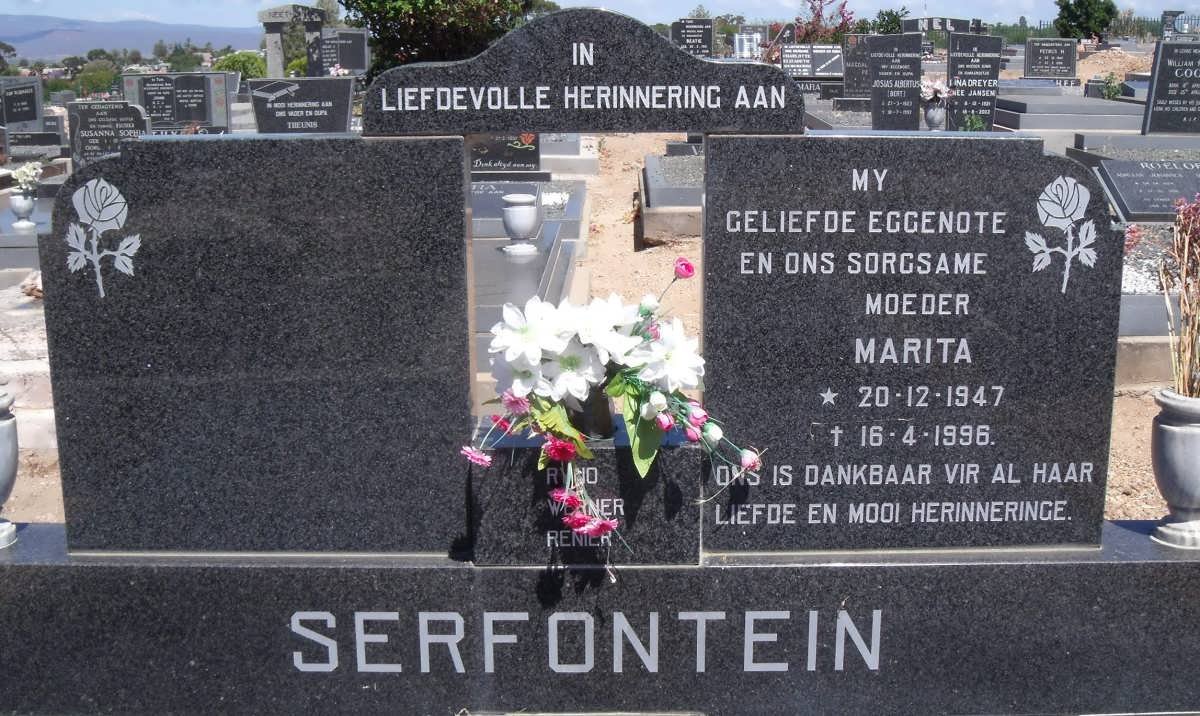 SERFONTEIN Marita 1947-1996