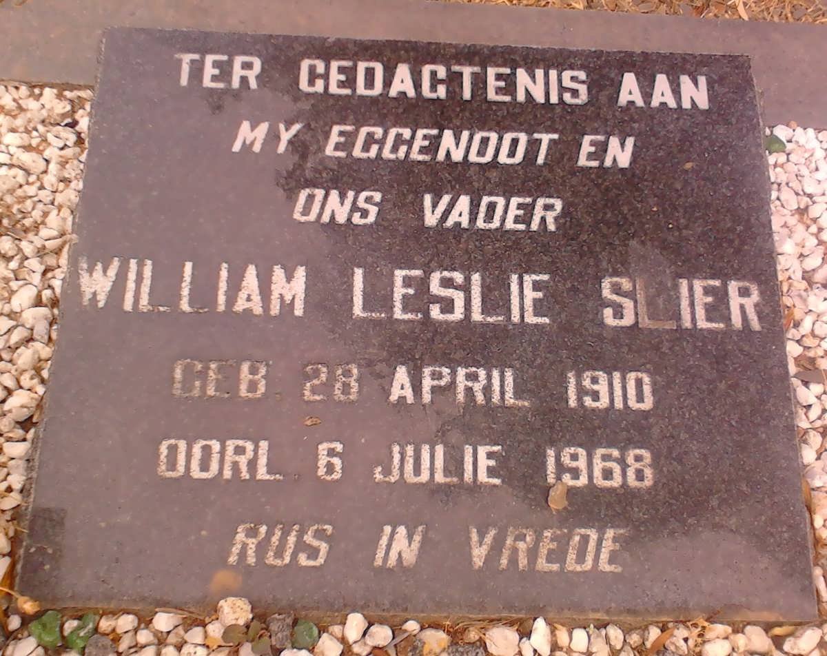 SLIER William Leslie 1910-1968