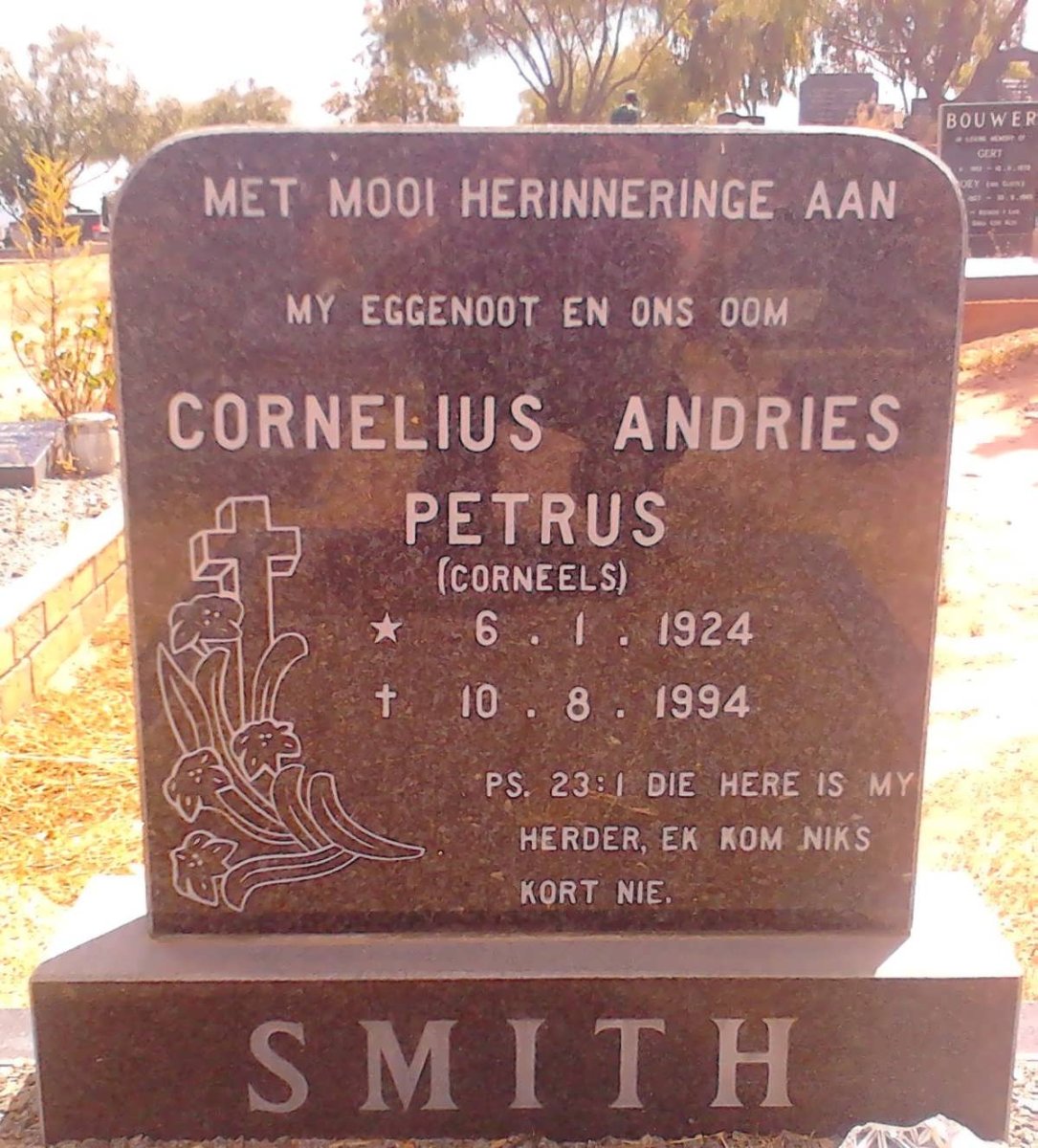 SMITH Cornelius Andries Petrus 1924-1994