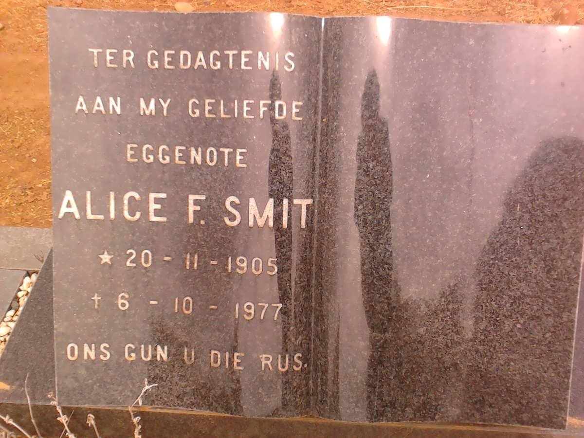 SMIT Alice F. 1905-1977
